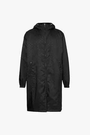 Gucci Monogram-print High-neck Relaxed-fit Shell Jacket