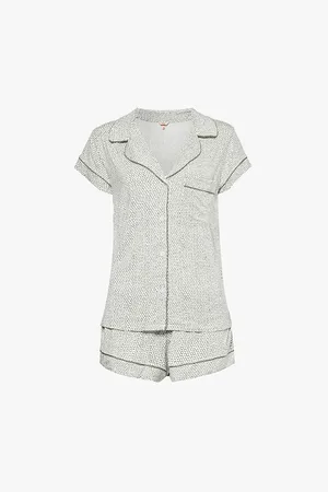 Eberjey Gisele Graphic-print Stretch-jersey Pyjamas
