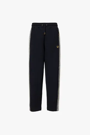 Fred Perry Ombre Brand-embroidery Straight-leg Relaxed-fit Cotton and Recycled-polyester Trousers
