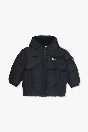 HUGO BOSS Logo-print Padded Hooded Shell Jacket 6 Months - 3 Years