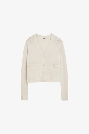 Joseph V-neck Long-sleeve Cashmere Cardigan