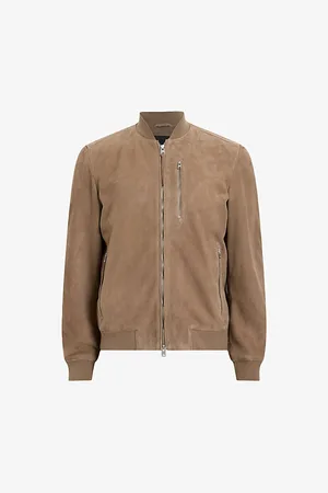 AllSaints Kemble Regular-fit Zip-up Suede Bomber Jacket