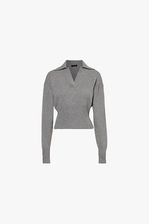 Proenza Schouler Jeanne Polo Regular-fit Cashmere Knitted Jumper