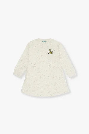Kenzo Tiger-patch Brand-embroidery Cotton-blend Dress 2-14 Years