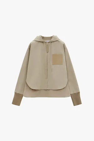 Loewe Brand-patch Zip-up Cotton-blend Hoody