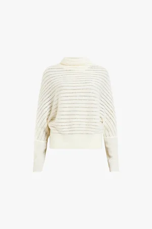 AllSaints Ridley Relaxed-fit Laddered Stretch Alpaca and Wool-blend Jumper