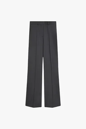 Joseph Morissey Flared-leg Mid-rise Stretch-wool Trousers