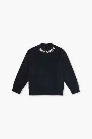 Palm Angels Logo-print Long-sleeve Cotton-jersey Sweatshirt 2-16 Years