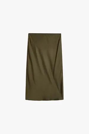 Joseph Isaak Slim-fit High-rise Silk Midi Skirt