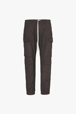 Rick Owens Mastodon Regular-fit Stretch-cotton Cargo Trousers