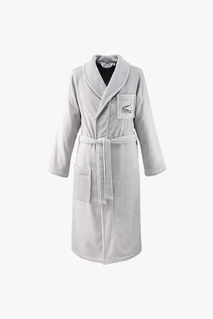 Lacoste L René Logo-embroidered Organic Cotton-terry Bathrob