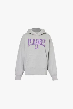 Palm Angels College Classic Branded Cotton-jersey Hoody