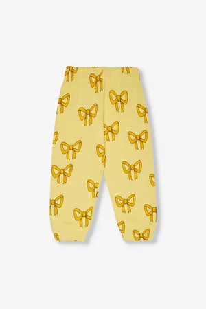 Mini Rodini Bow Print Tapered-leg Organic-cotton Jersey Jogging Bottoms 1.5-11years