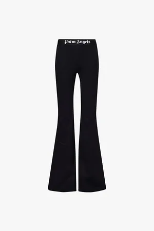Palm Angels Classic Tape Branded Cotton-jersey Jogging Bottoms
