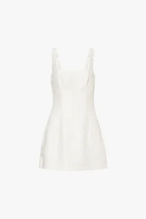 SIR Corset Square-neckline Woven-blend Mini Dress