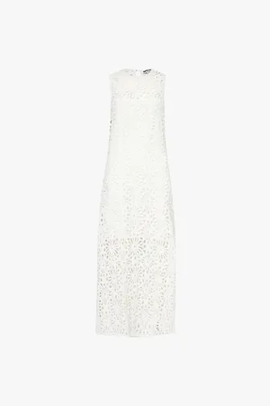 Amy Lynn Sorrento Crochet-pattern Cotton Maxi Dress