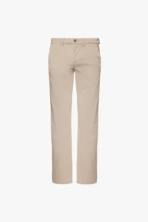 7 for all Mankind Slimmy Airweft Belt Loops Straight-leg Regular-fit Stretch-cotton Trousers