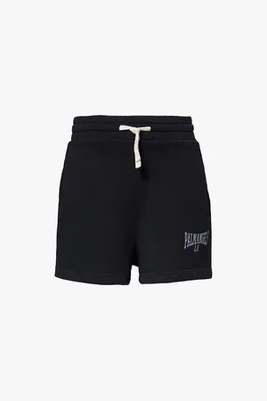 Palm Angels College Branded Cotton-jersey Shorts