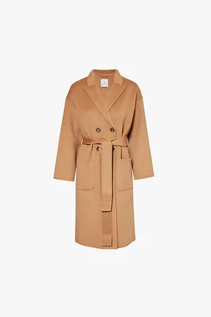 ANINE BING Dylan Double-breasted Relaxed-fit Wool and Cashmere Coat