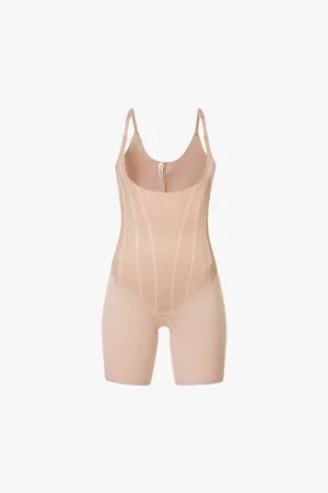 Spanx Super Open Stretch-jersey Bodysuit