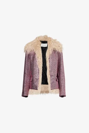 DRIES VAN NOTEN Vonda Tris Metallic-weave Relaxed-fit Woven-blend Jacket