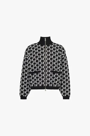 Cole Buxton Monogram Ribbed Trim Regular-fit Cotton Jacket