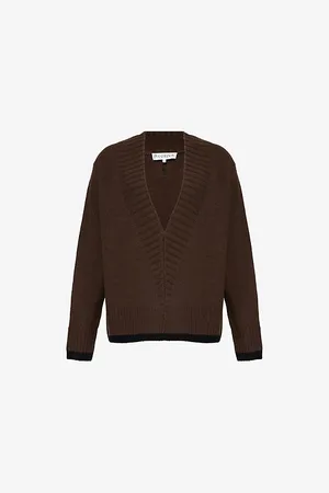 J.W.Anderson Slanted Plunge-v-neck Wool and Cashmere Jumper