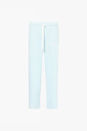 Cole Buxton Classic Brand-print Straight-leg Regular-fit Woven Trousers