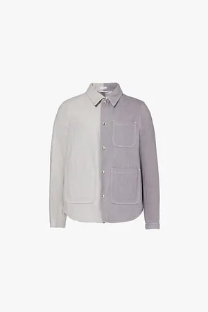 Thom Browne Utility Straight-point Collar Regular-fit Denim Shirt Jacket