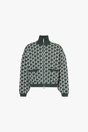 Cole Buxton Monogram Ribbed Trim Regular-fit Cotton Jacket