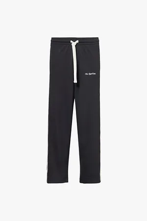 Cole Buxton Hand Embroidered Drawstring Waistband Straight-leg Regular-fit Woven Trousers