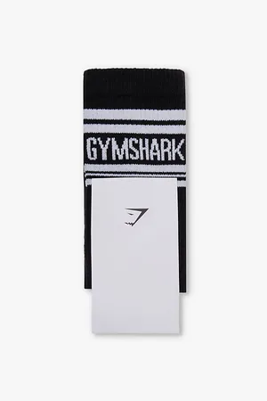 GymShark Striped Brand-print Stretch-cotton Blend Socks