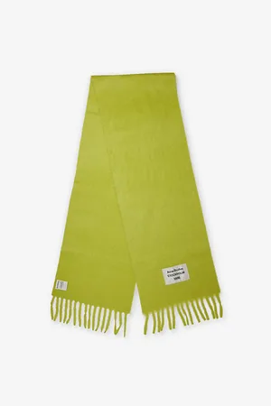 Acne Studios Fringe Logo-patch Alpaca-blend Scarf
