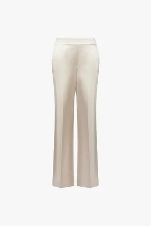 Joseph Tova Two-slip-pockets Straight-leg High-rise Silk Trousers