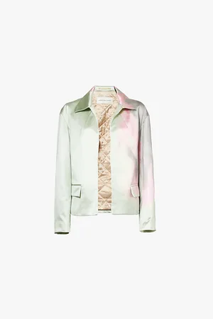 DRIES VAN NOTEN Vonda Abstract-print Relaxed-fit Cotton and Silk Jacket