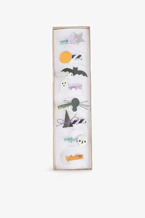 Meri Meri Hallow Icon Embellished Fabric Pack of Eight Hair Clips