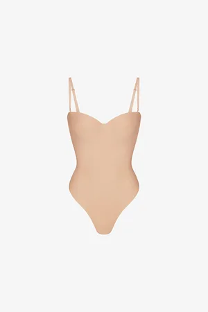 SKIMS Scoop-neck Underwired Stretch-woven Body