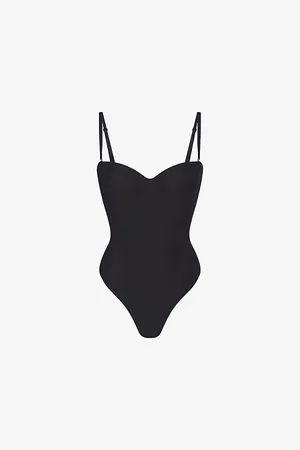 SKIMS Scoop-neck Underwired Stretch-woven Body
