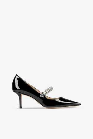 Jimmy Choo Bing 65 Patent-leather Heeled Mules