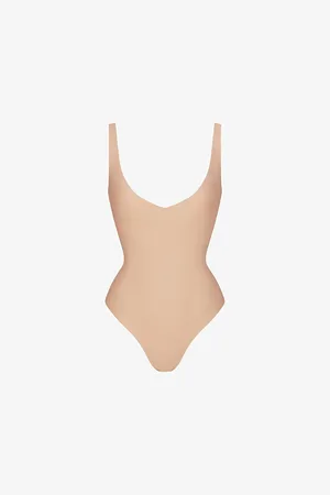 SKIMS Plunge-neck Slim-fit Stretch-woven Body