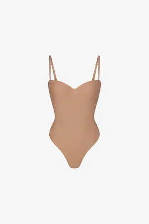 SKIMS Scoop-neck Underwired Stretch-woven Body