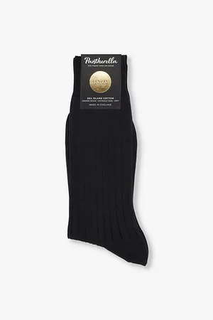 Pantherella Pembrey Branded Cotton-blend Socks