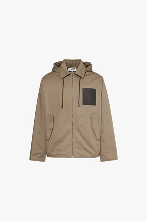 Loewe Anagram-patch Hooded Cotton Jacket