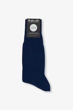 Pantherella Laburnum Branded Wool-blend Socks