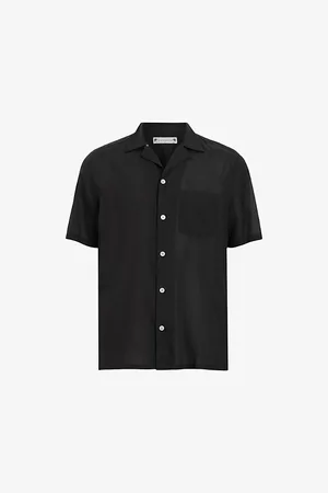 AllSaints Forge Relaxed-fit Short-sleeve Cotton-blend Shirt