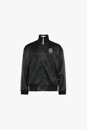 Loewe Brand-embroidery High-neck Relaxed-fit Woven-blend Jacket