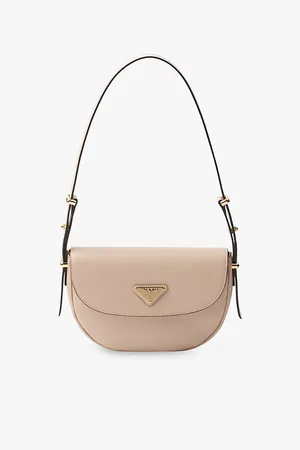 Prada Arqué Brand-plaque Leather Shoulder Bag