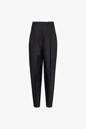 Jacquemus Le Pantalon Curzio Pleated Wide-leg High-rise Wool and Silk Trousers