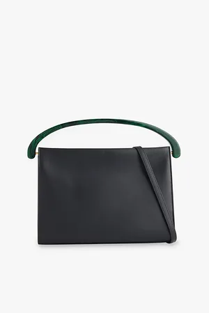 DRIES VAN NOTEN Big Crisp Large Leather Top-handle Bag