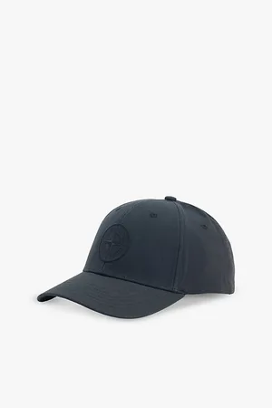 Stone Island Compass Embroidered Branding Cotton Cap